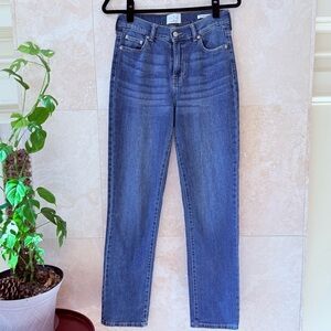 EUC True Craft High Rise Straight Jeans Womens 8 Blue Denim Stretch